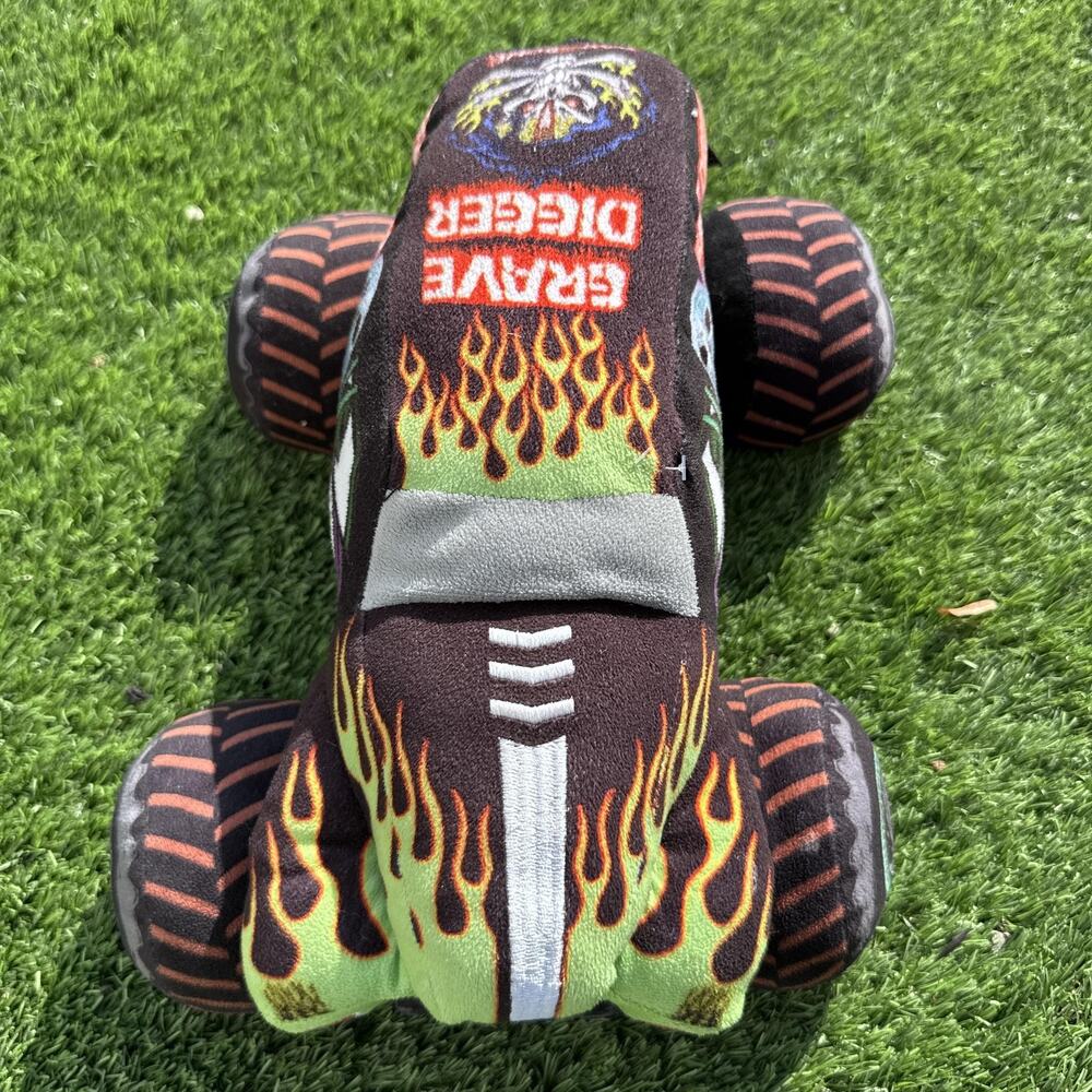 Monster Jam Grave Digger Plush Truck Pillow Toy Jay Franco 12" 2020 Collectible